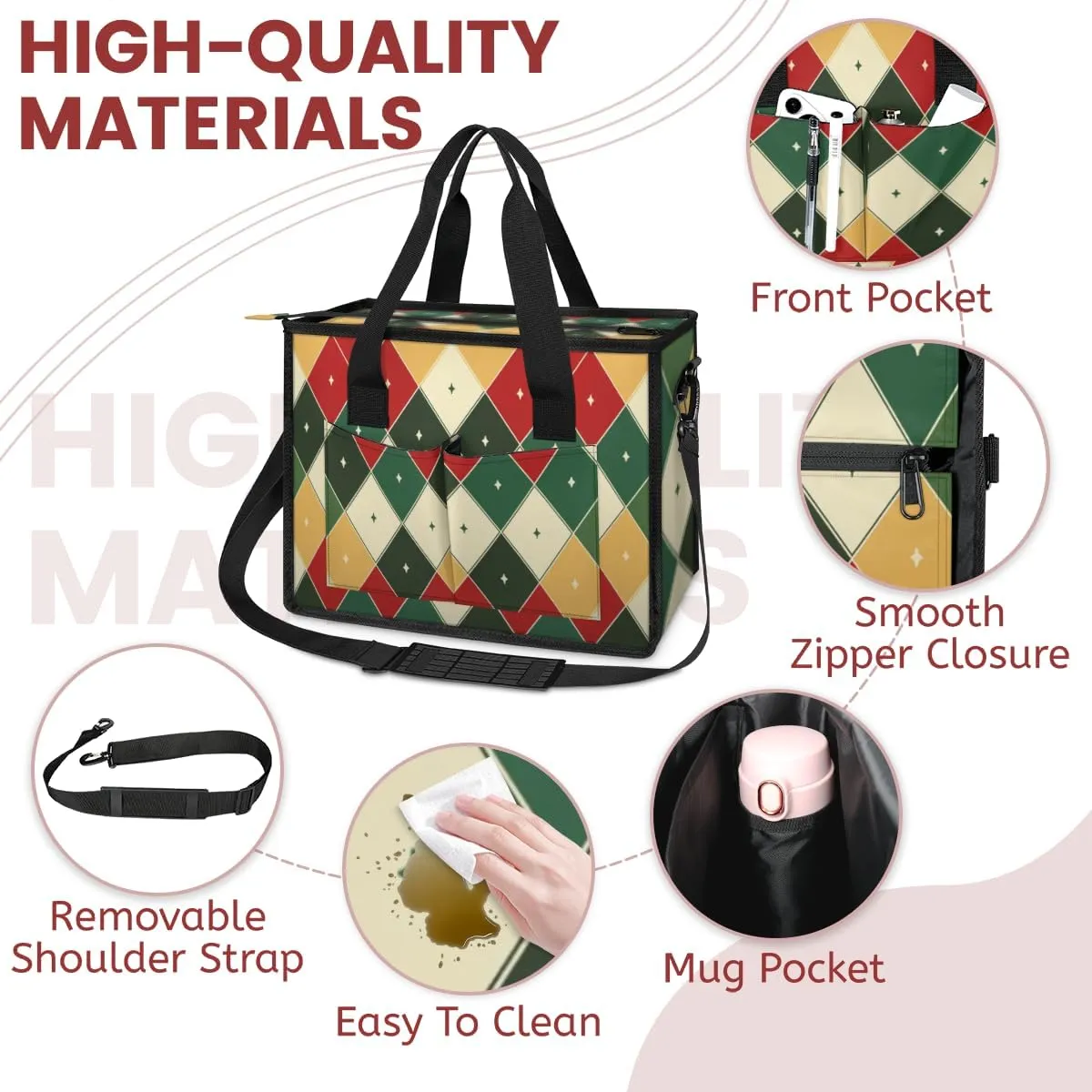 Women Fashion Tote Bag Wallet Shoulder Bags Set 3PCS Top Handle Satchel Purse Large Zippered Handbag Daily Use
