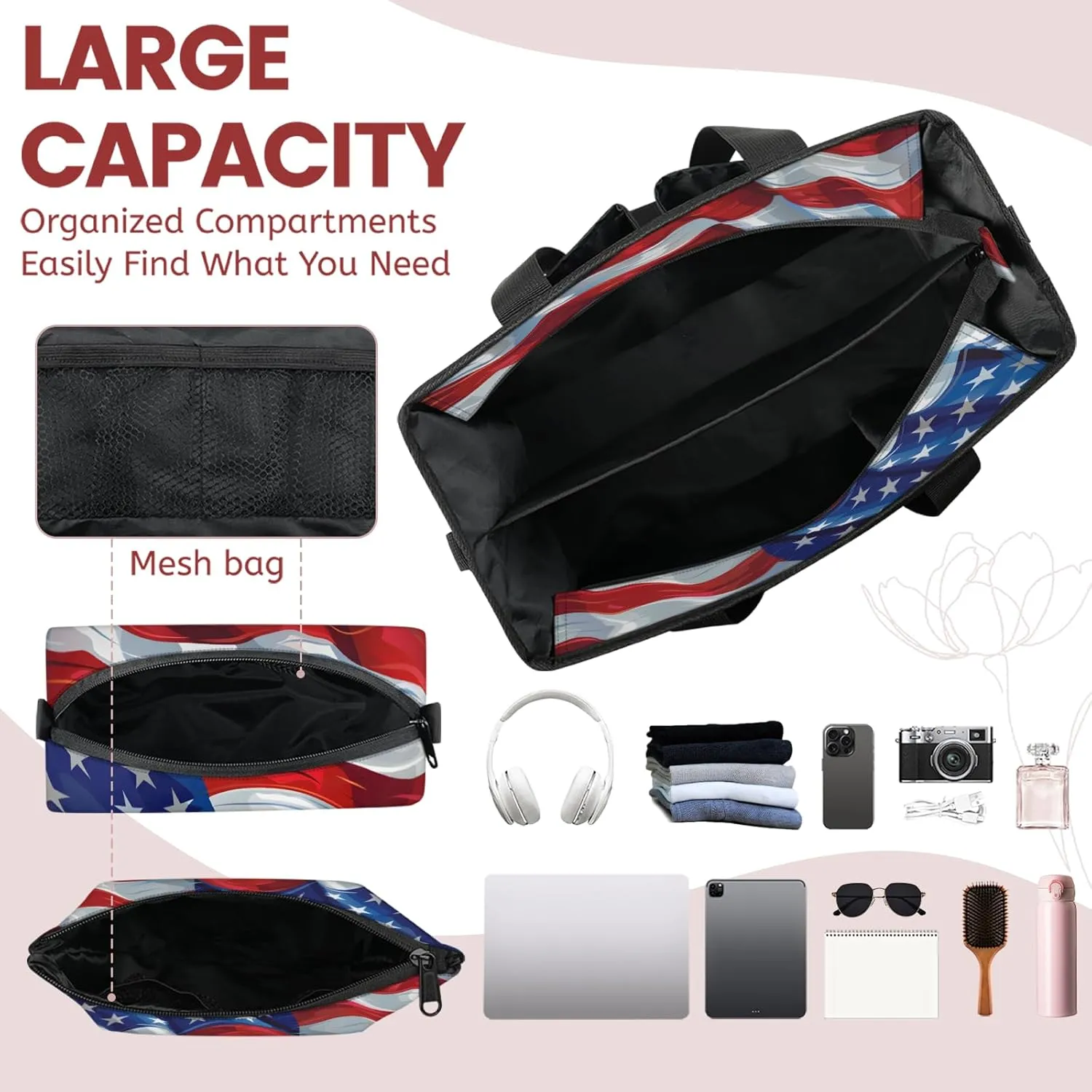 Women Fashion Tote Bag Wallet Shoulder Bags Set 3PCS Top Handle Satchel Purse Large Zippered Handbag Daily Use
