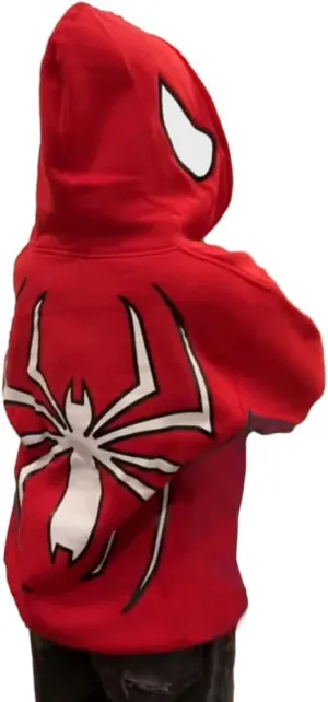 Women Men Oversized Harajuku Y2K Spider Graphic Hoodie Long Sleeve Full Zipper Jacket Coat Casual E Girl