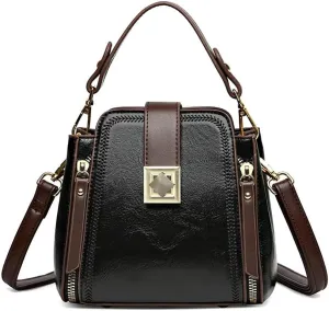 Women Small Crossbody Handbag Tote Bag Vintage Top Handle Satchel Purse Shoulder Purse for Daily Use Cell Phone Purse