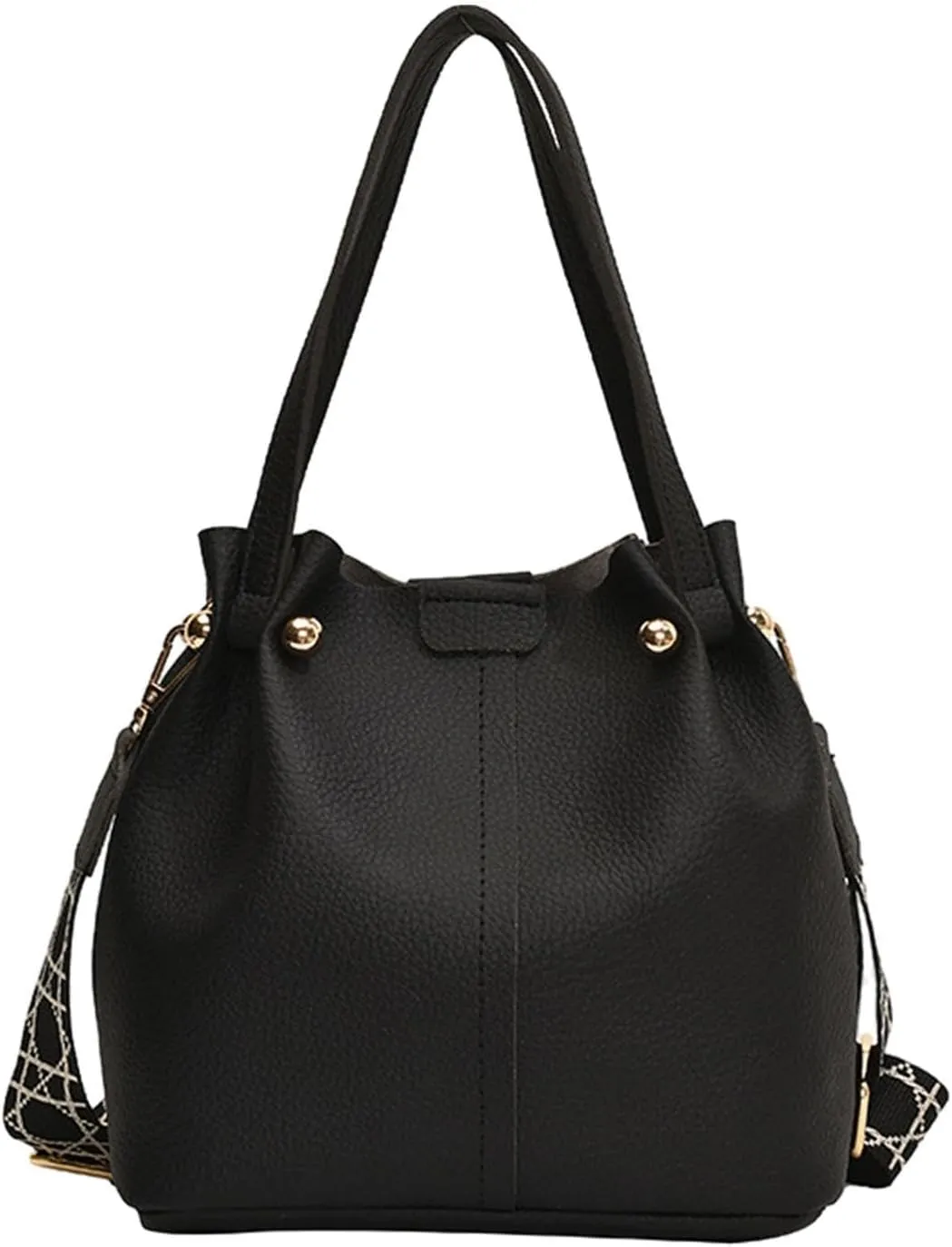 Women's Bucket Bag with Detachable Strap for Travel and Daily Use