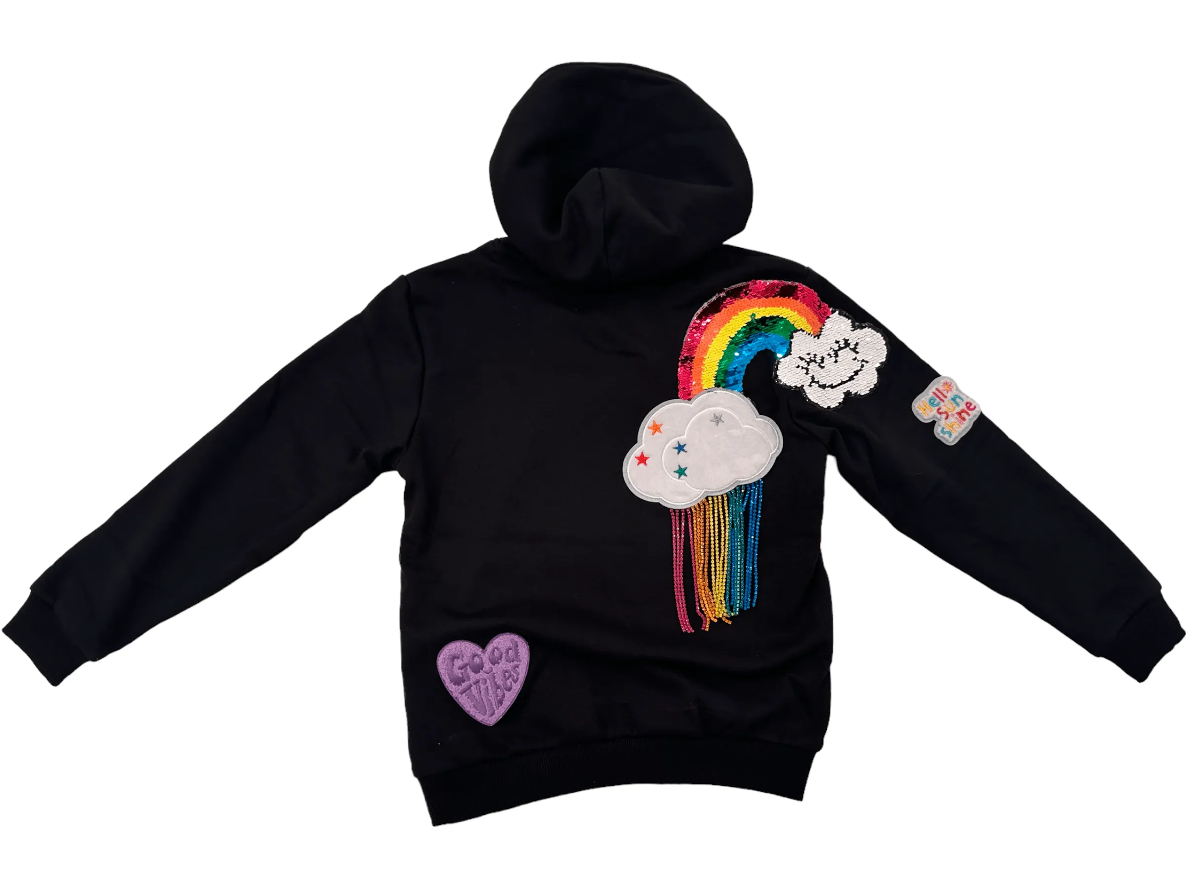 Women's Good Vibes Rainbow Hoodie