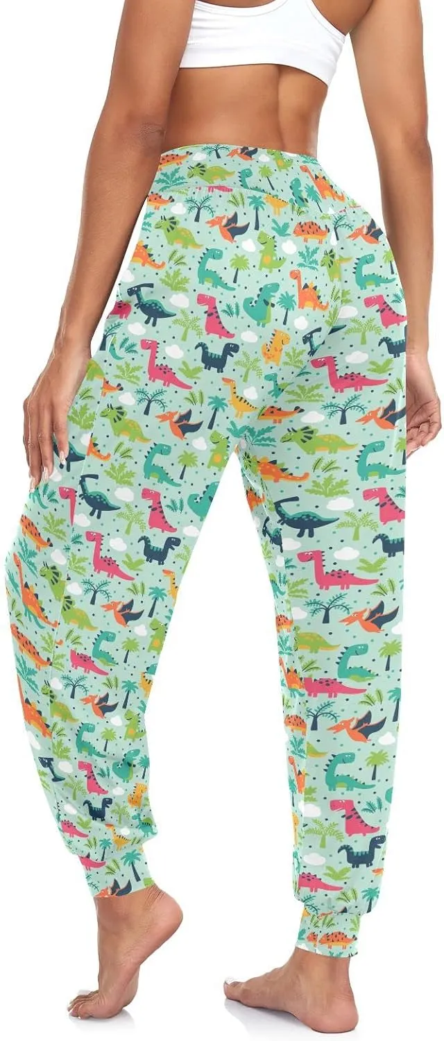 Women's Harem Pants High Waist Yoga Boho Trousers Bohemian Beach Pants