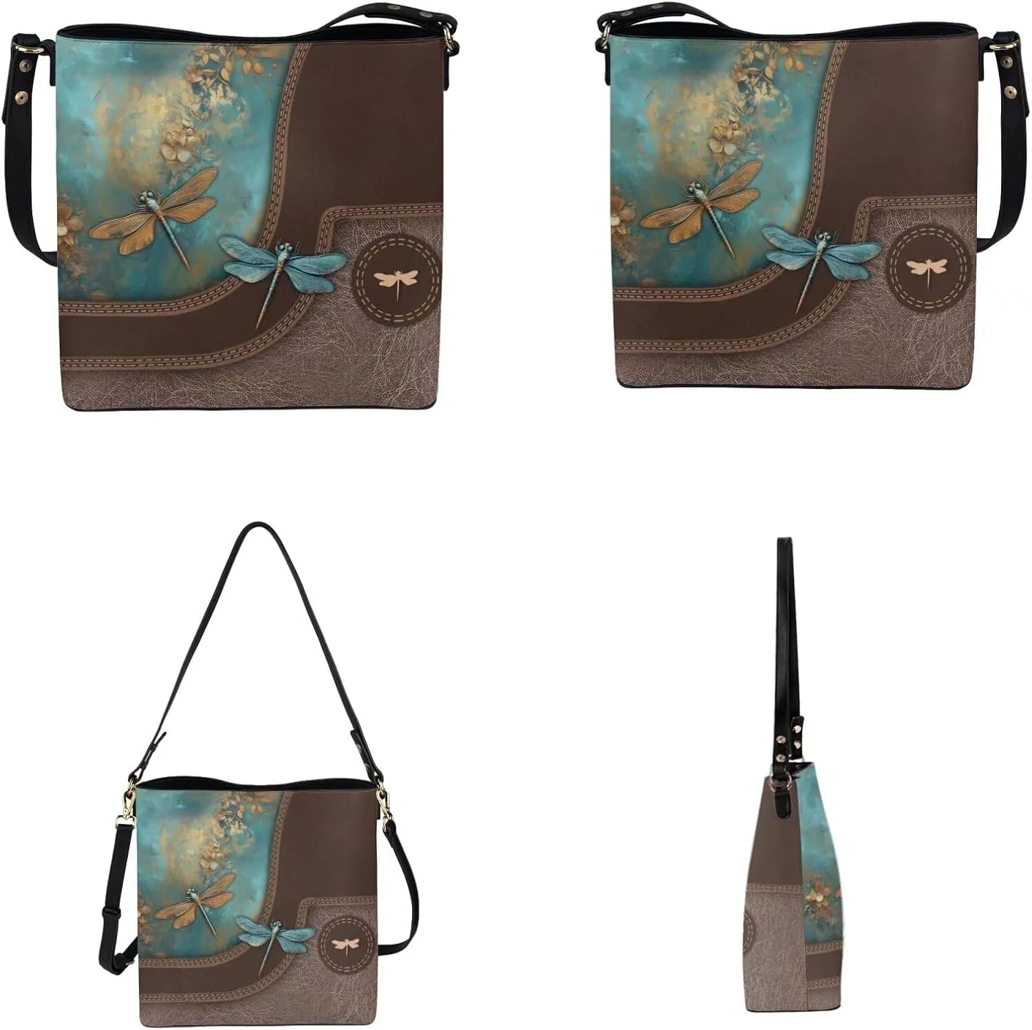 Women's Leather Waterproof Handbags and Purses for Daily Use