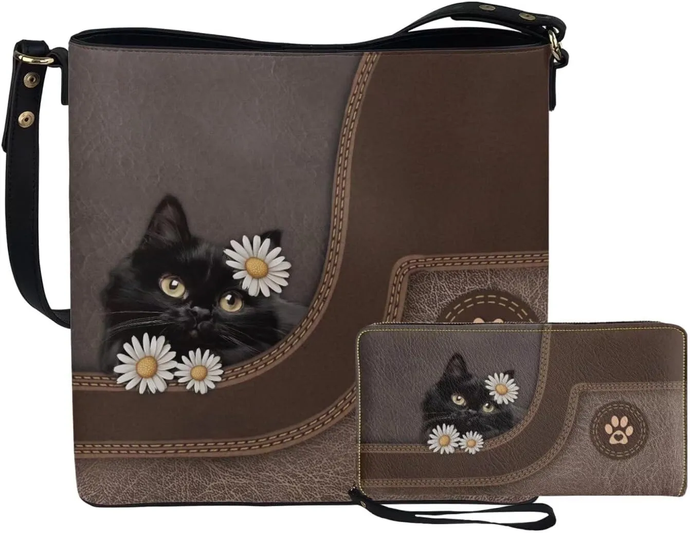 Women's Leather Waterproof Handbags and Purses for Daily Use
