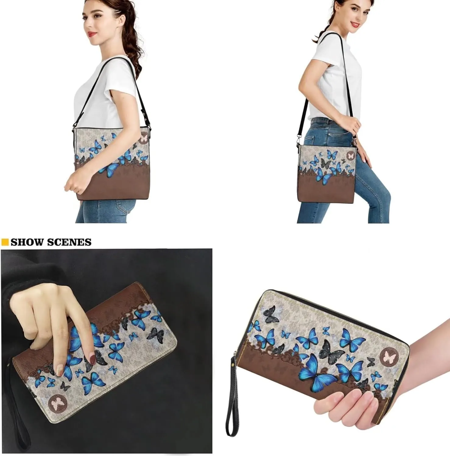 Women's Leather Waterproof Handbags and Purses for Daily Use