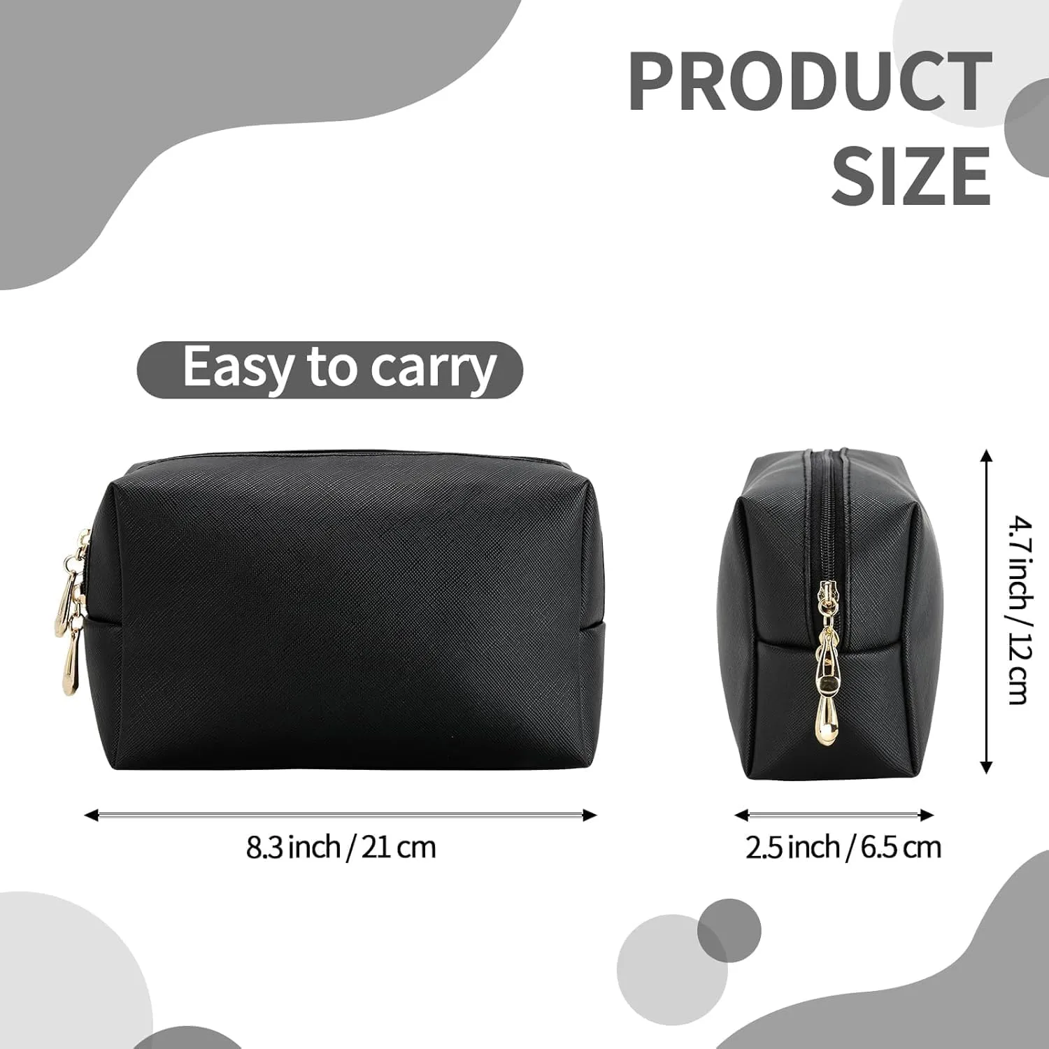 Women's travel cosmetic bag, waterproof toiletry bag, cute makeup storage bag, nylon zipper pouch wallet, cosmetic storage pouch for daily use, portable storage pouch for travel use