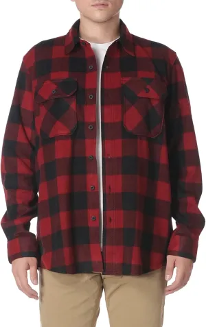 Wrangler Authentics Men's Long Sleeve Heavyweight Fleece Shirt