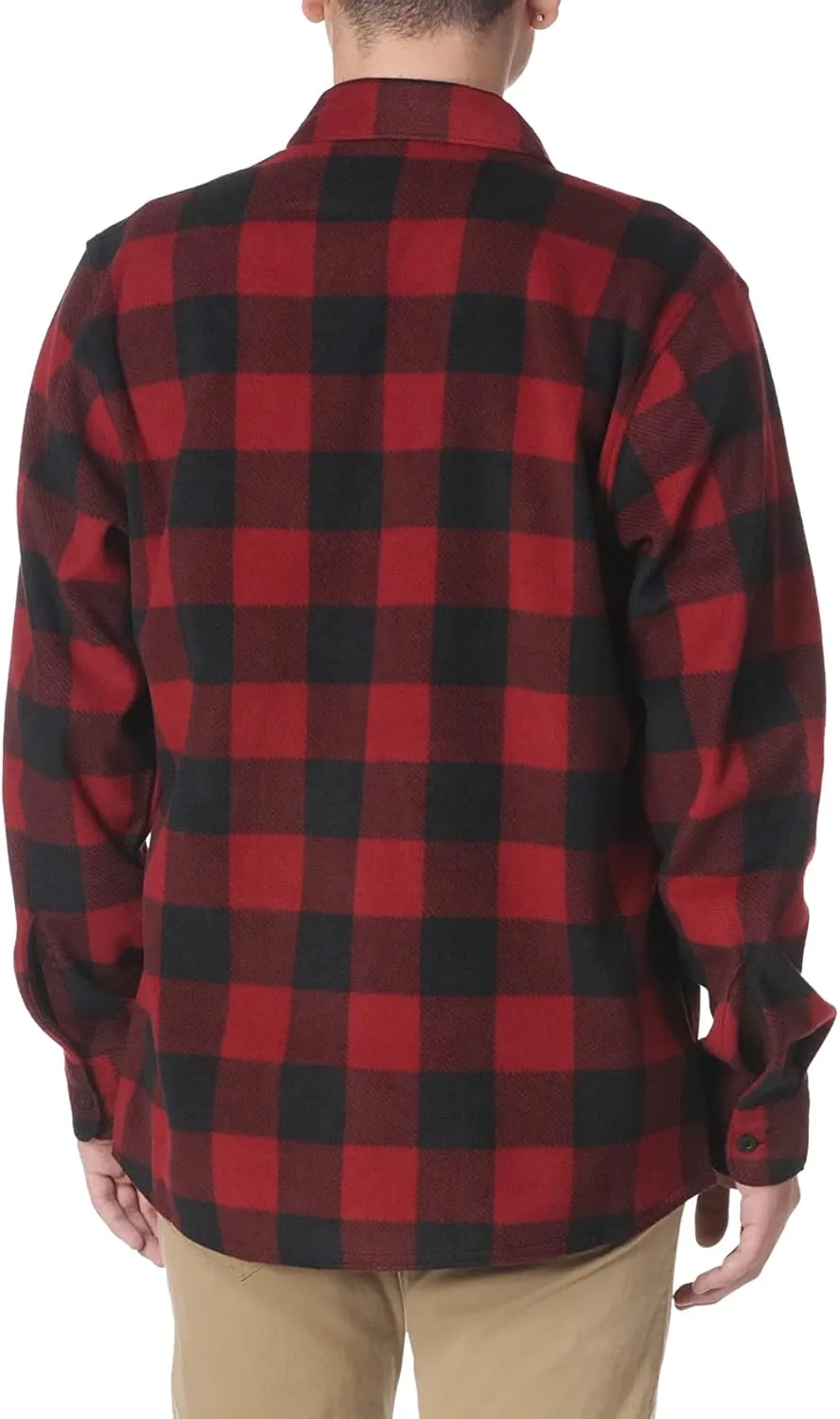 Wrangler Authentics Men's Long Sleeve Heavyweight Fleece Shirt