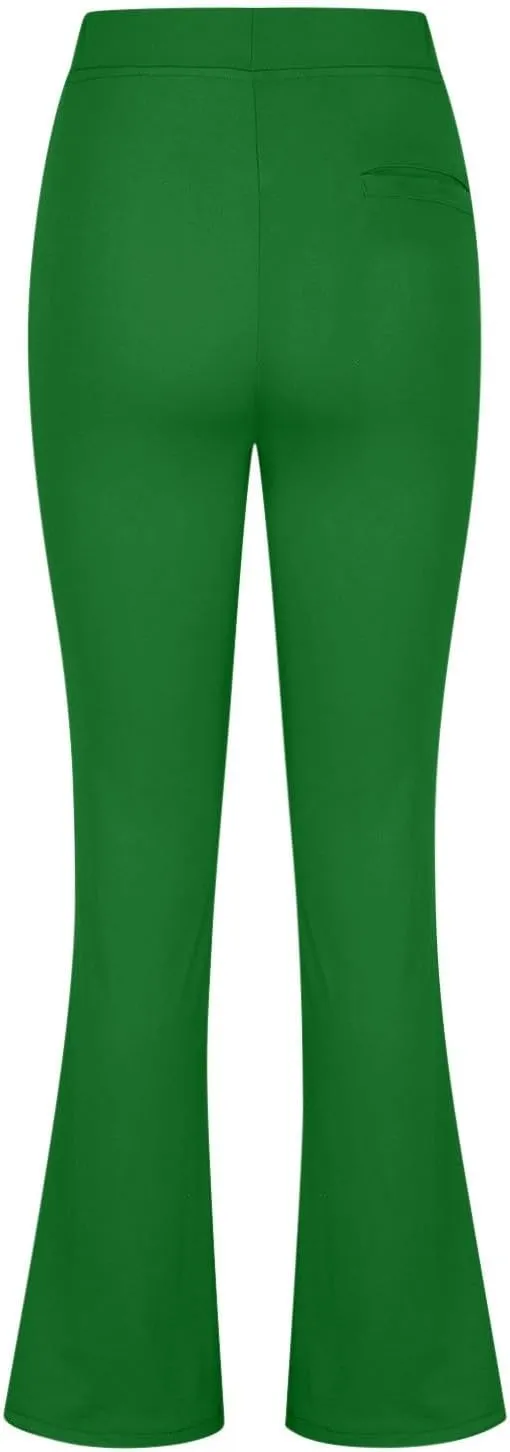 Yoga Pants for Women Butt Casual Work Pants Women High Waist Stretchy Trousers Pull On Slacks Fleeced Lined Yoga