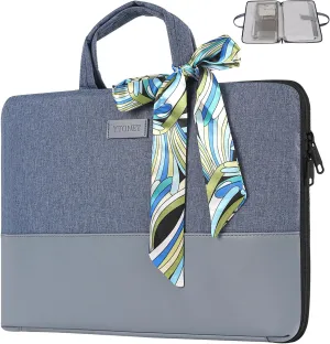 Ytonet 15.6 Inch Laptop Sleeve, TSA-Friendly Slim Womens Laptop Cover Case Compatible for Lenovo, HP, Dell, Asus Notebook, Fits for Business, Work, Daily Use, Blue