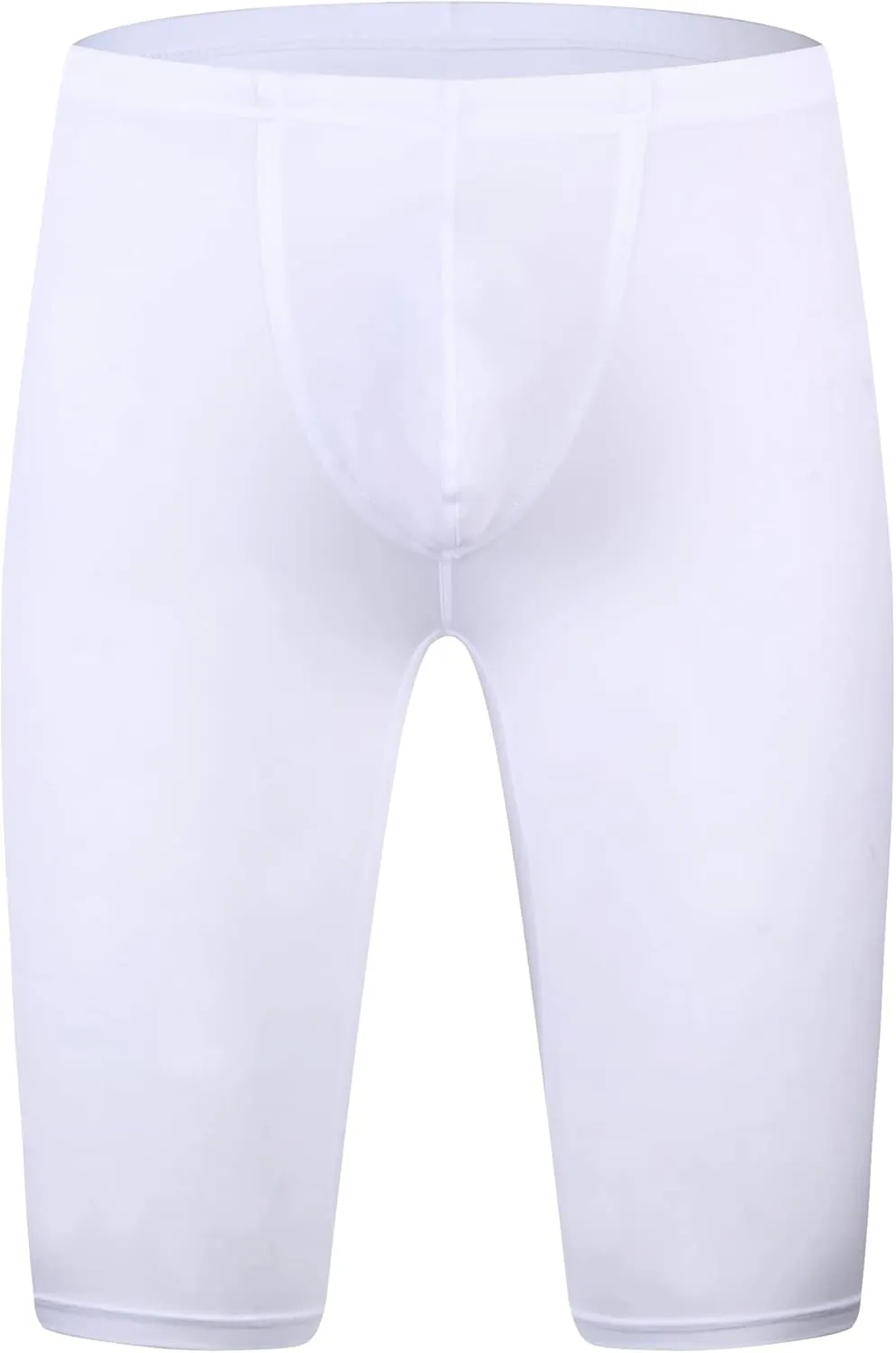 YUFEIDA Men's Compression Half Tights Leggings Sheer Swimwear Shorts Trunks Pant