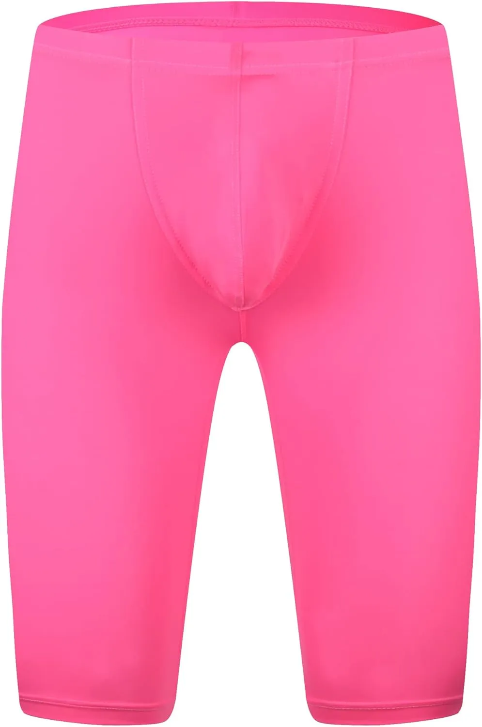 YUFEIDA Men's Compression Half Tights Leggings Sheer Swimwear Shorts Trunks Pant