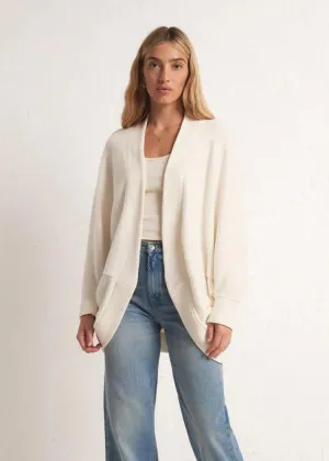 Z Supply Commuter Fleece Cardigan- Sandstone